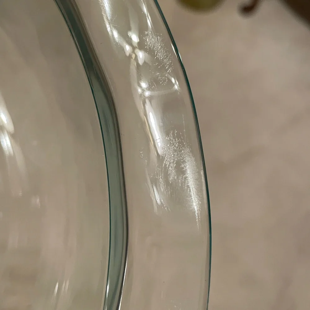 Fluted Edge, Round, Clear Pie Pan, 9.5 inches, by Pyrex